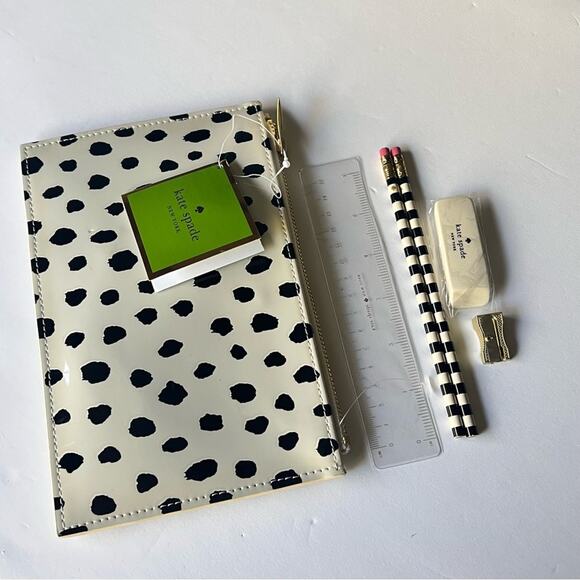 Kate Spade  New York Flamingo Dot Pencil Pouch NWT - Picture 1 of 15